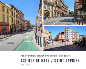 Axe Rue de Metz / Saint-Cyprien