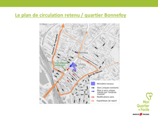 Nouveau plan de circulation du quartier Bonnefoy